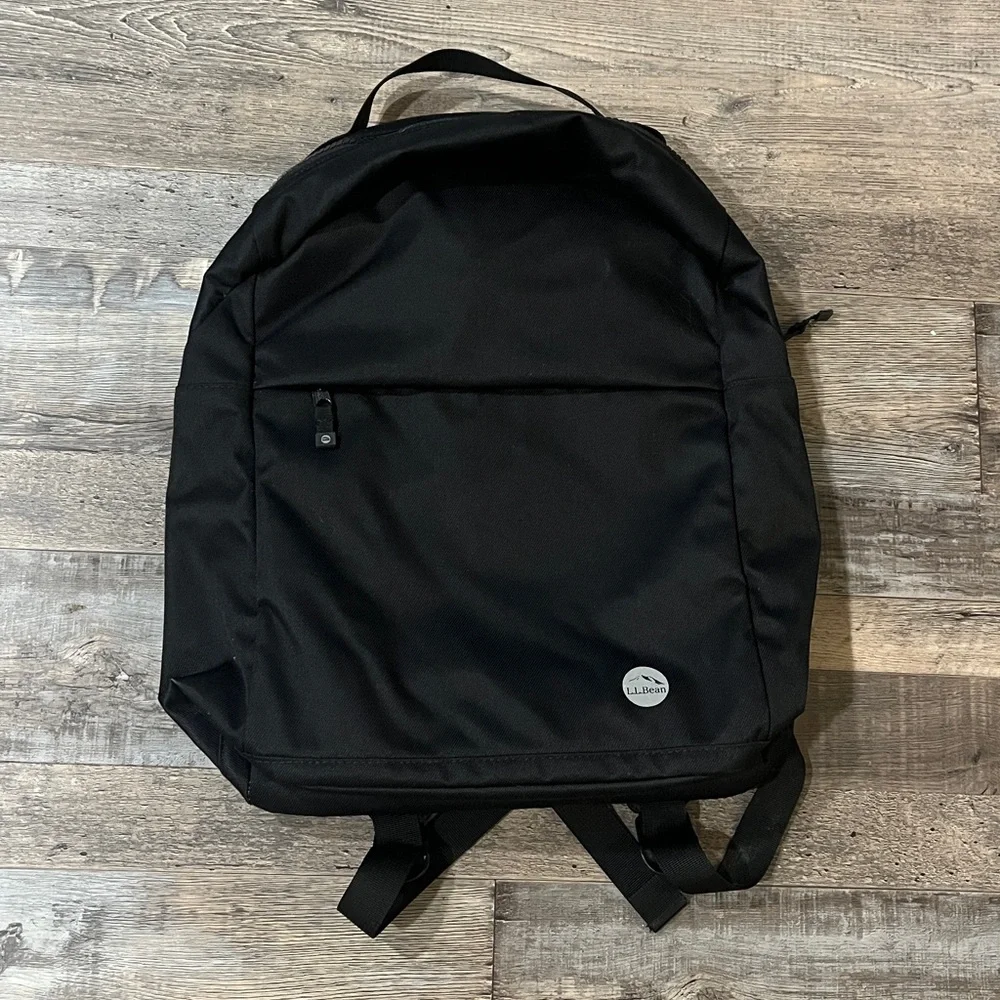 L.L Bean Unisex Adult Black Nylon Backpack